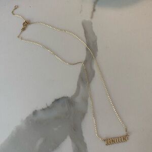 14k “Mama” necklace